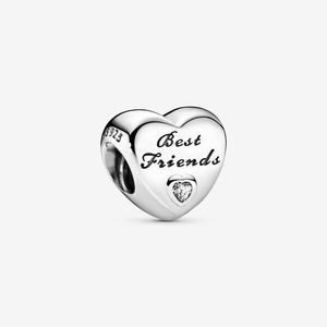 Pandora Polished Best Friend Heart Charm